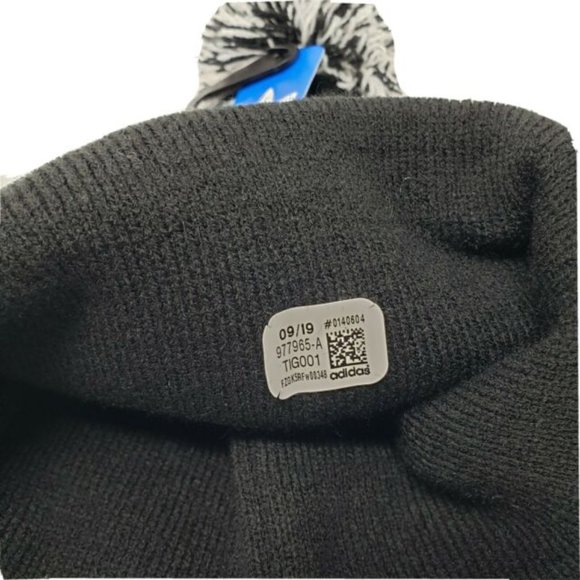 Adidas Originals Pom II Beanie Black & White Hat